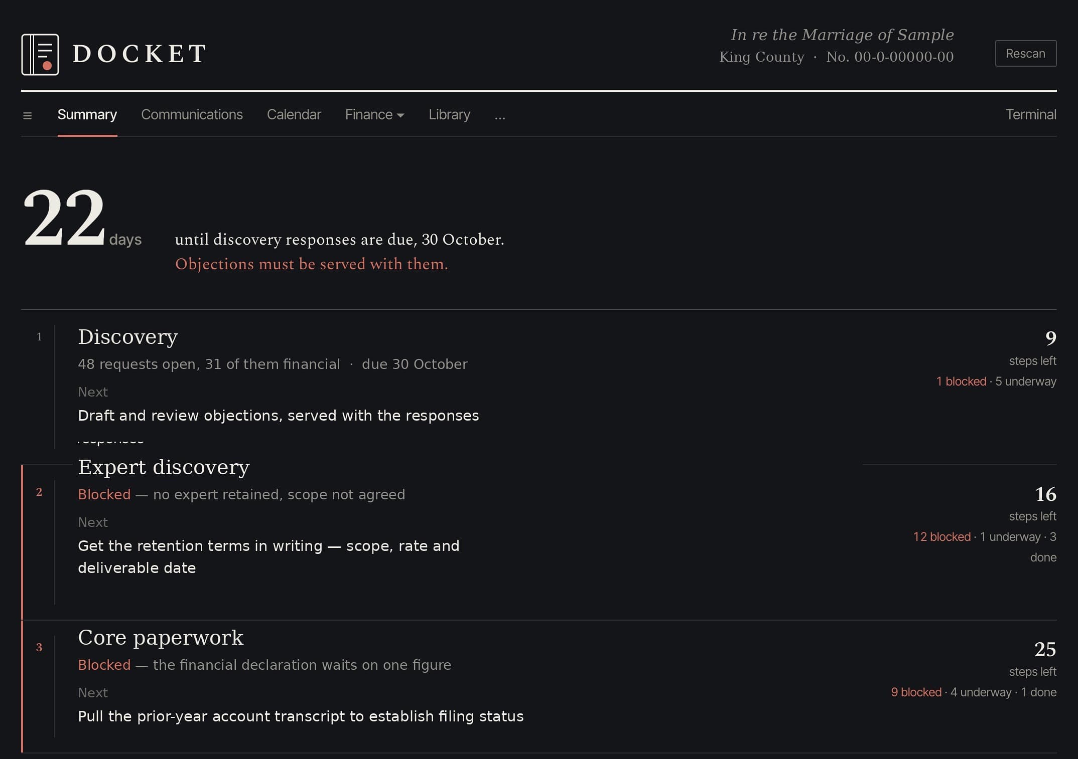 Docket
